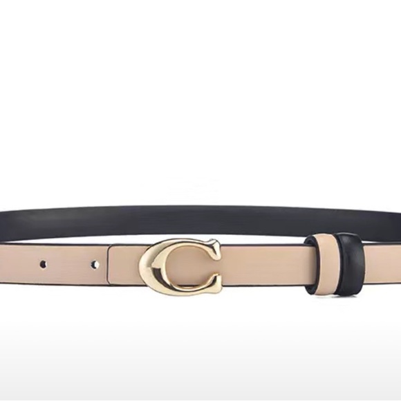 Big letter C classic buckle black belt - Picture 16 of 16